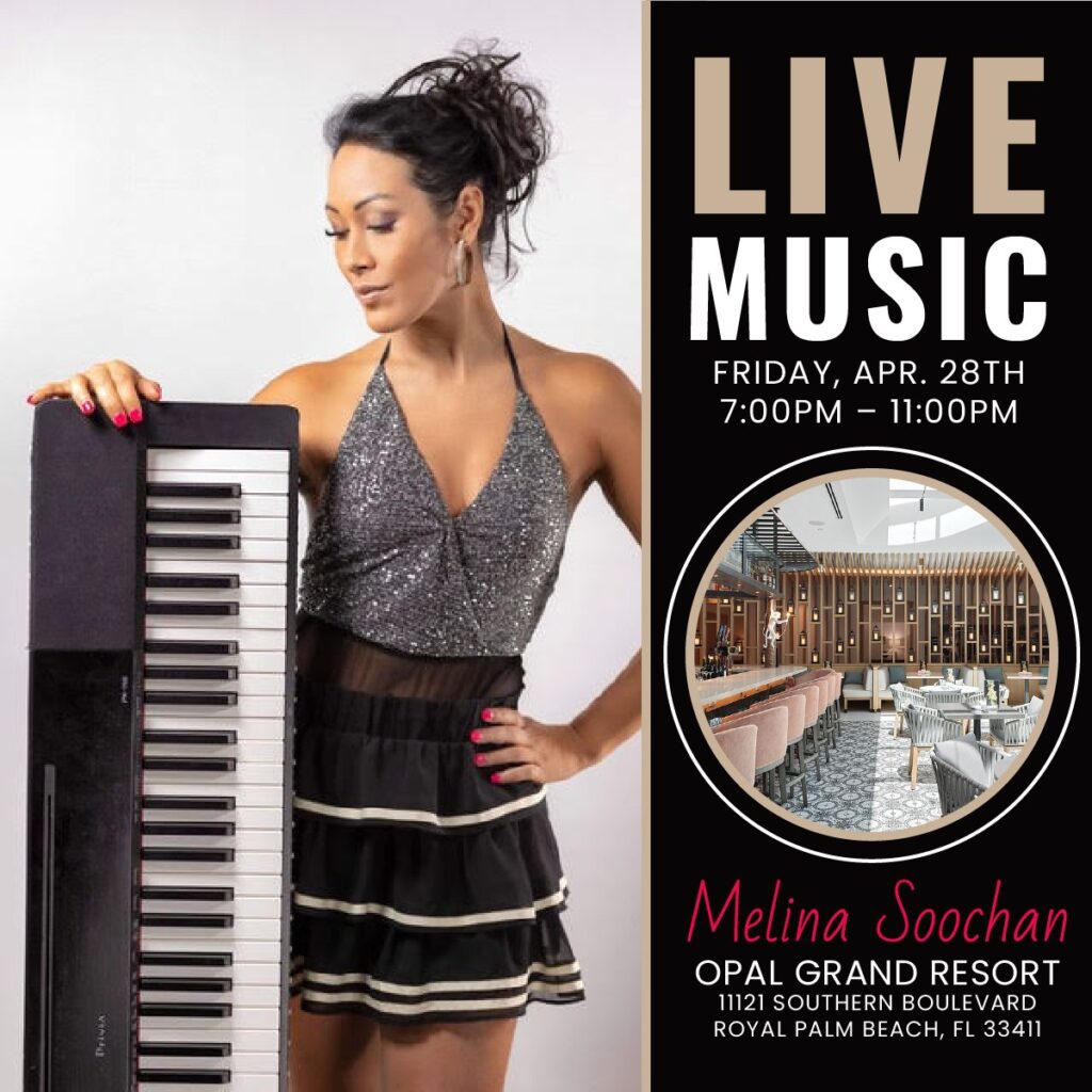 Melina Soochan performing live at Opal Grand Resort